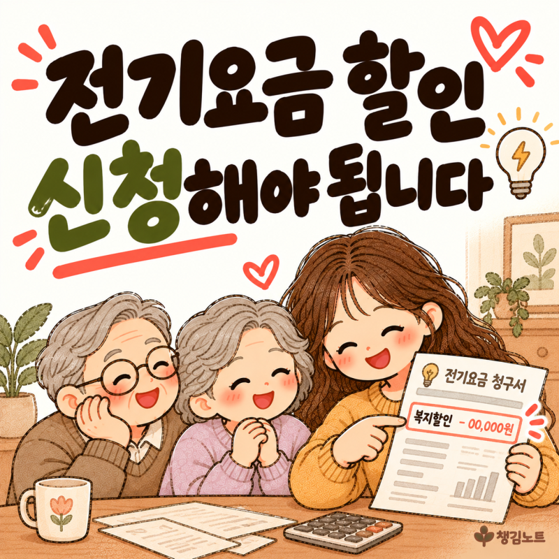 전기요금 복지할인, 자동으로 안 깎입니다｜대상·할인금액·한전 123
