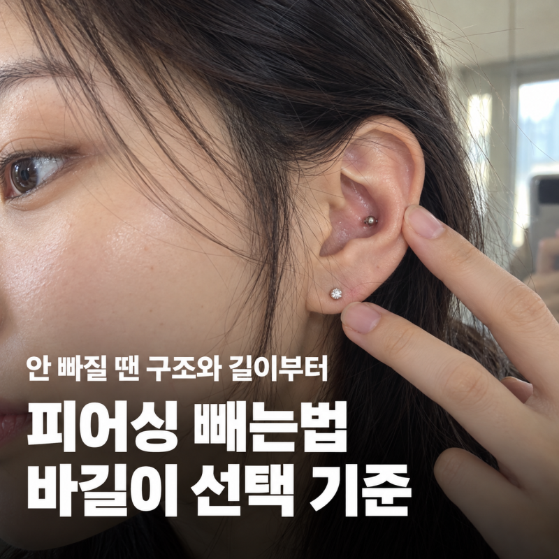 아웃컨츠 vs 이너컨츠, 피어싱 빼는법과 바길이는 어디가 더 까다로울까?