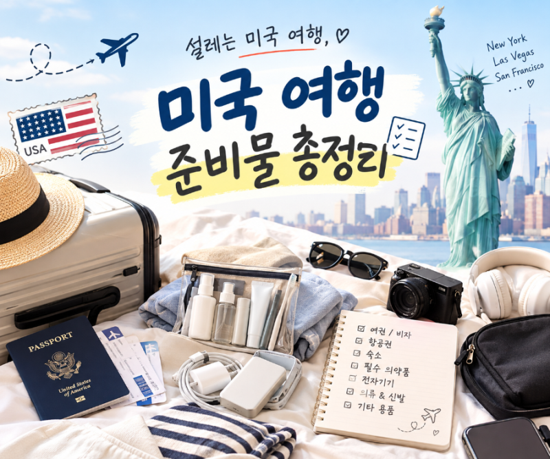 미국 여행 준비물 유용 했던것, 없어서 아쉬웠던것 총 정리
