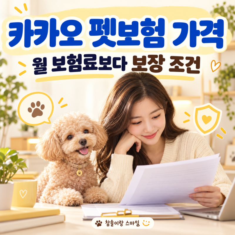 카카오 펫보험 가격, "월 보험료만 보고 가입하면" 놓치기 쉬운 보장 조건