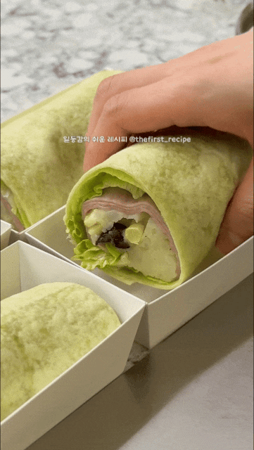 또띠아 샌드위치 만들기! 저당 감자샐러드 또띠아 요리 아침메뉴 추천 & 브런치 도시락 밀프....