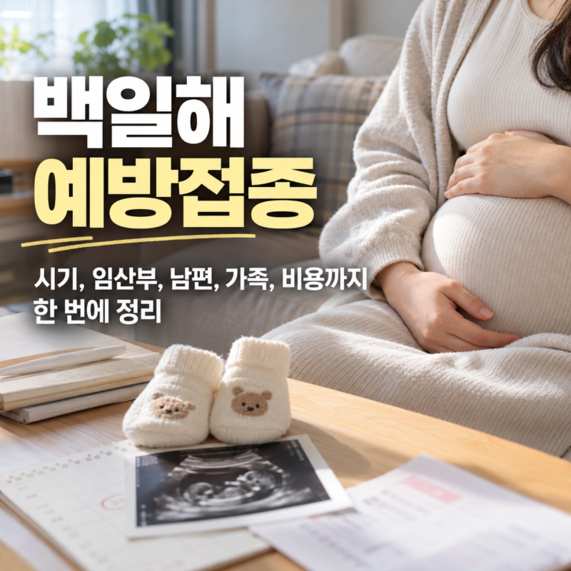 백일해 예방접종 시기 임산부 남편 가족 비용까지 한 번에 정리