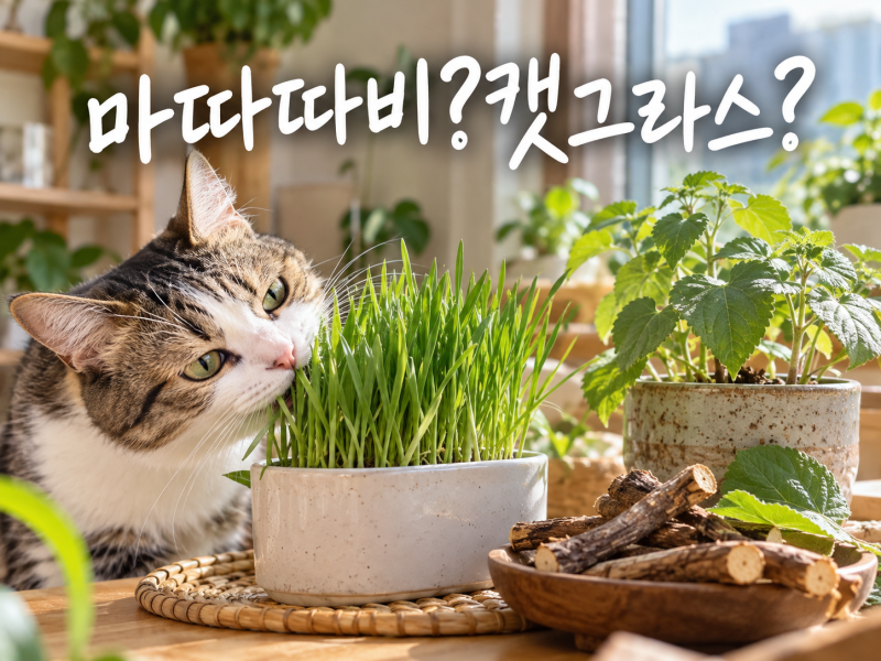 고양이 좋아하는 식물 캣잎, 캣그라스, 마따따비 키우기 방법