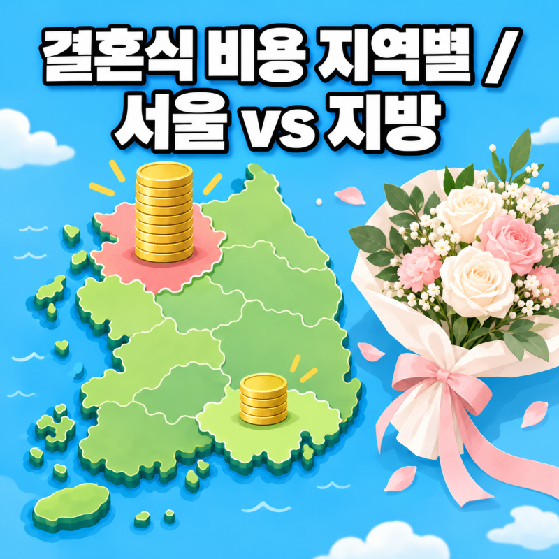 결혼식 비용 지역별 정리, 서울과 지방 차이는 얼마?
