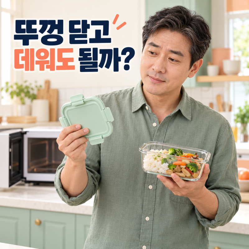 전자레인지 뚜껑, 닫아도 될까?
