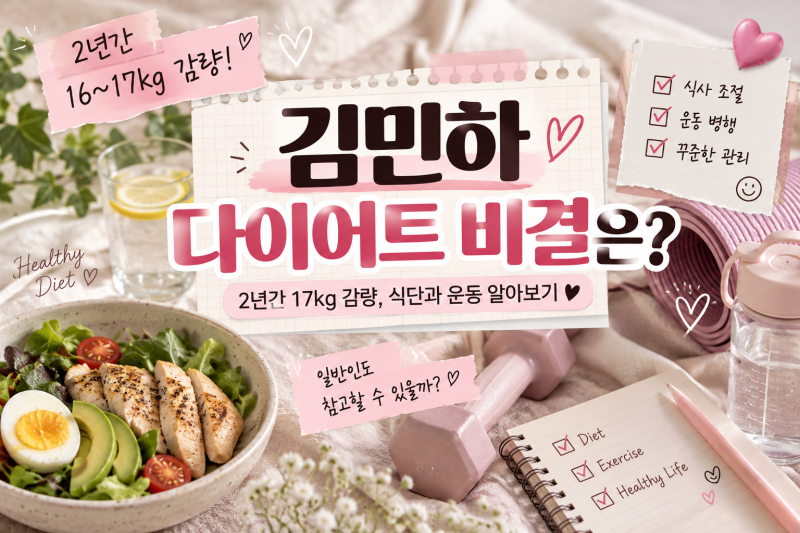 [Star Diet] 김민하 다이어트 비결은? 2년간 17kg 감량, 알아보기