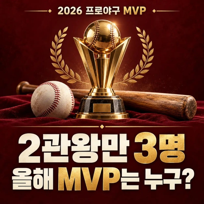 김도영 곽빈 구자욱 나란히 KBO 2관왕 | 2026 프로야구 MVP 후보 3인방