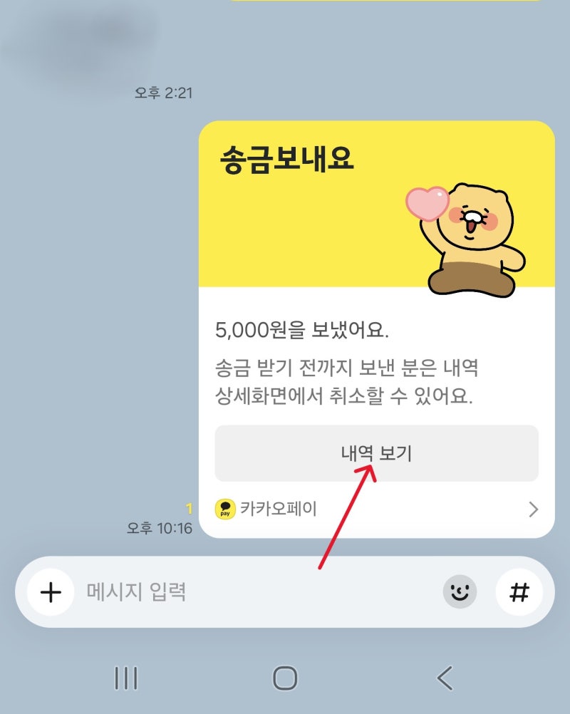 카카오페이 송금 취소 방법 총정리! (친구송금·계좌송금·착오송금 반환 신청까지)