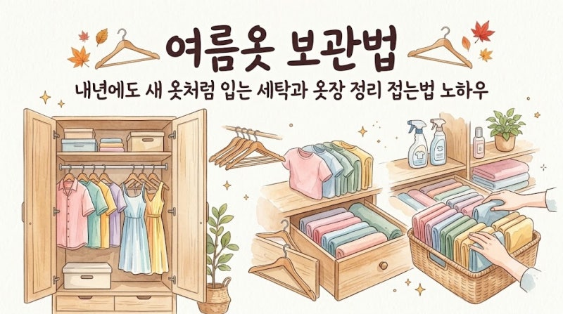내년에도 새 옷처럼 입는 세탁과 옷장 정리 접는법 노하우