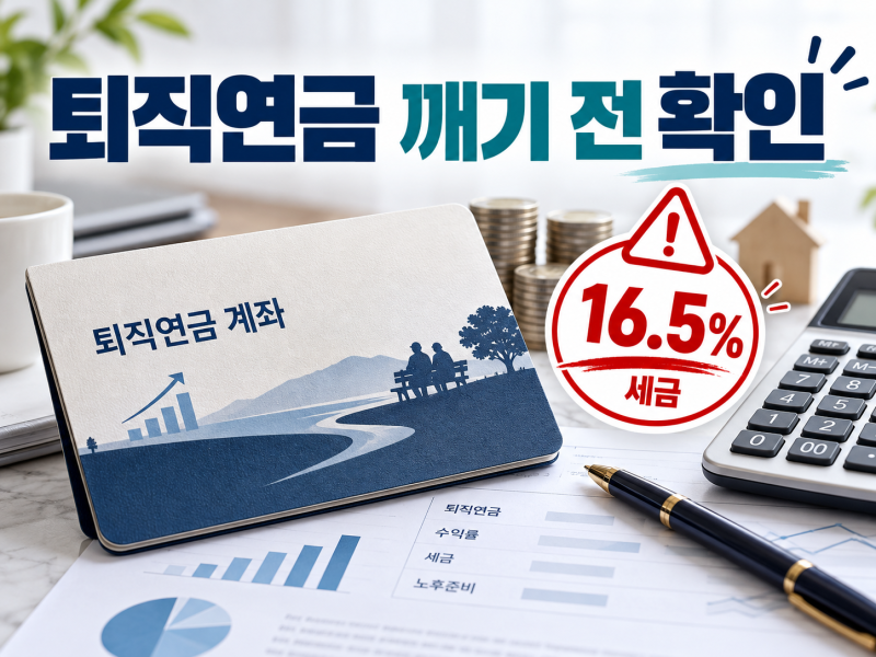 퇴직연금 중도해지하면 세금 얼마｜중도인출 전에 꼭 확인할 3가지