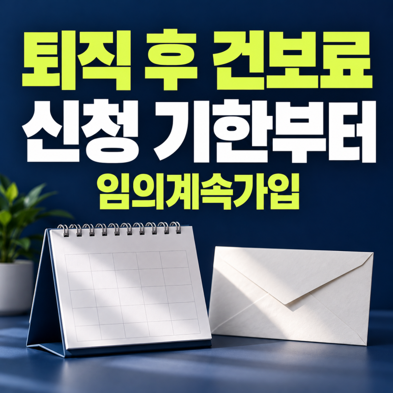 퇴직하면 지역가입자로 바뀔까 건강보험 임의계속가입 36개월 조건