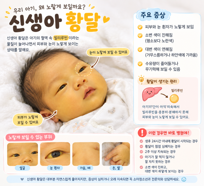 신생아 황달 시기와 증상ㅣ정상·병적 구분법과 관리방법 총정리