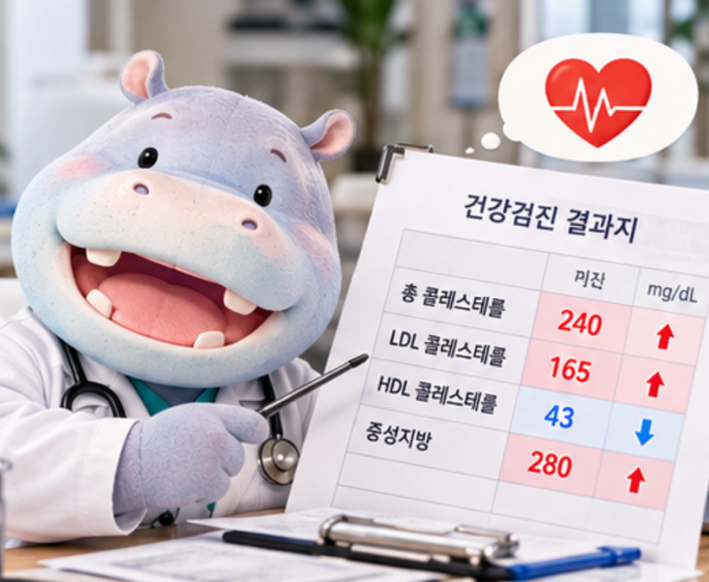 건강검진에서 콜레스테롤이 높게 나왔다면? LDL·HDL·중성지방 정상수치와 관리법
