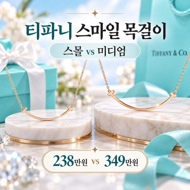 2026 티파니 스마일 목걸이 가격｜스몰 vs 미디엄 차이, 사이즈·선물 추천 총정리