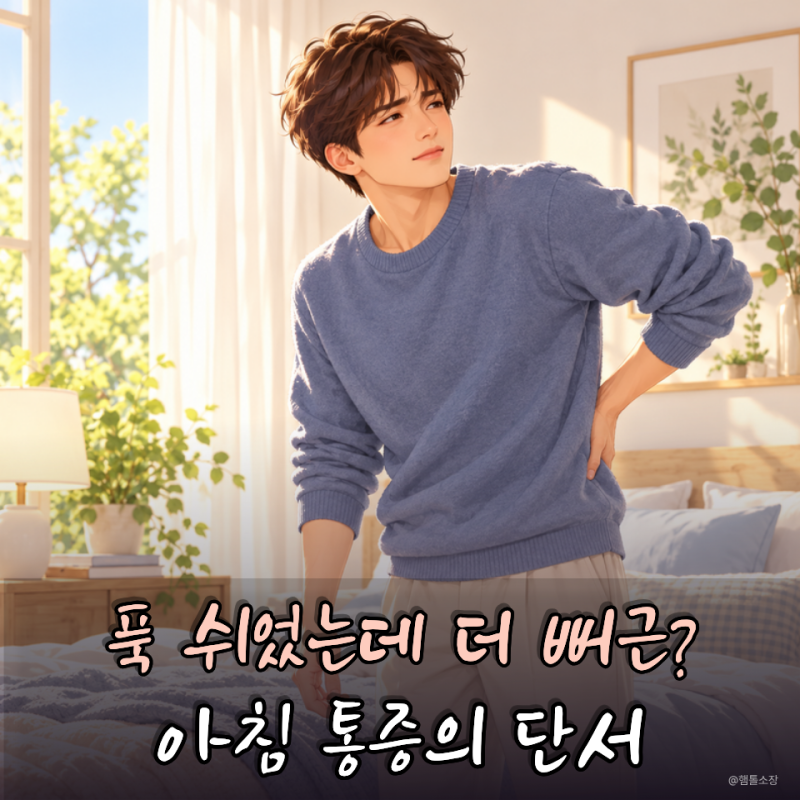 “허리 아픈 게 다 디스크는 아닙니다” 강직성척추염, 아침 통증에서 확인할 3가지