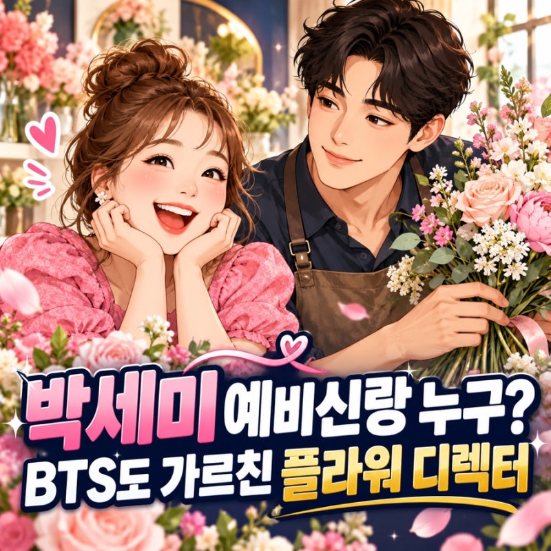 박세미 예비신랑 김준연 누구? BTS도 가르친 ‘플라워 디렉터’ 뜻