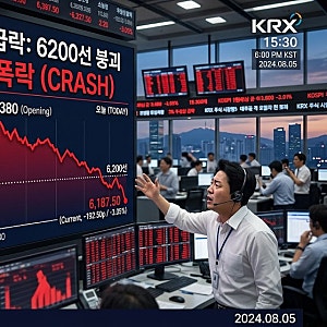 코스피 3% 급락｜6200선 아래로 밀린 이유, 반도체주·외국인 수급·미국 물가 변수