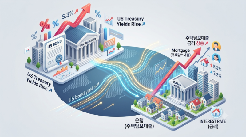 미국 국채금리가 오르면 왜 내 주담대 이자가 뛸까? (기준금리와의 차이점)