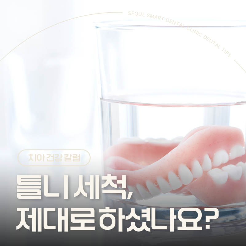 틀니 세척, 올바른 세정제와 치약 차이점