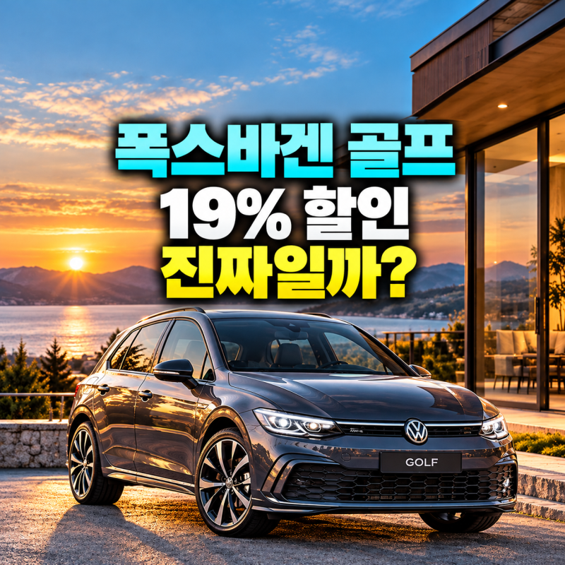 폭스바겐 골프 19% 할인, 진짜일까?