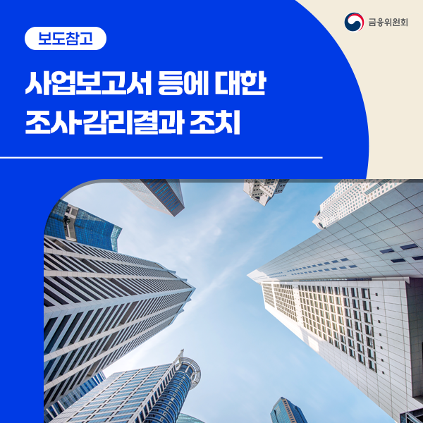 사업보고서 등에 대한 조사·감리결과 조치(2026.10.14.)