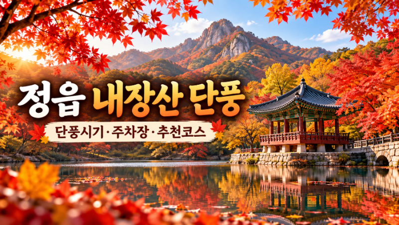 2026 정읍 내장산 단풍 절정시기 총정리. 주차장·무료 셔틀버스·단풍코스 추천