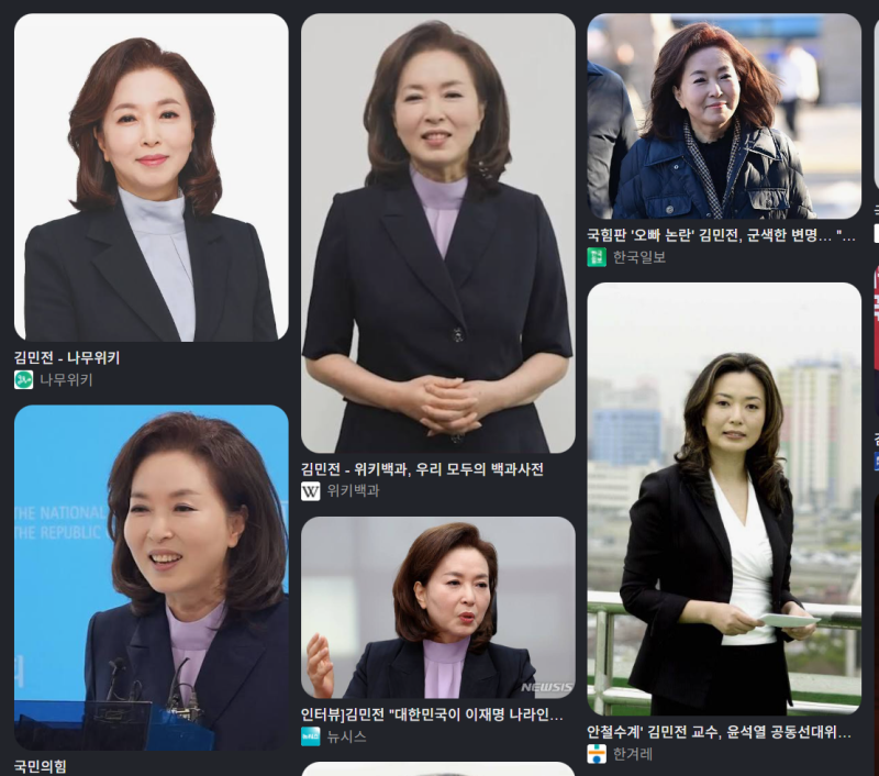 김민전 교수, 비례의원 사주