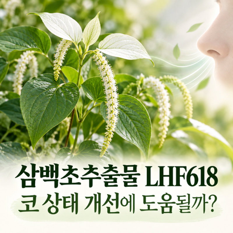 삼백초추출물 LHF618 효능은? 비염·코막힘과 식약처 인정 범위 정리