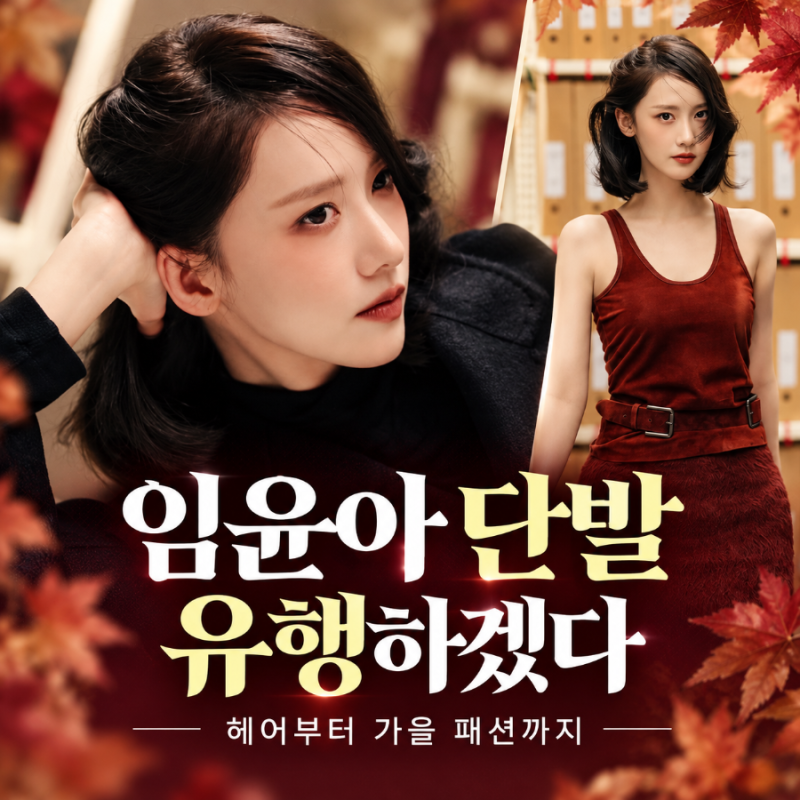 임윤아 단발 유행하겠다…막스마라 화보 속 버건디·브라운 패션까지 눈길