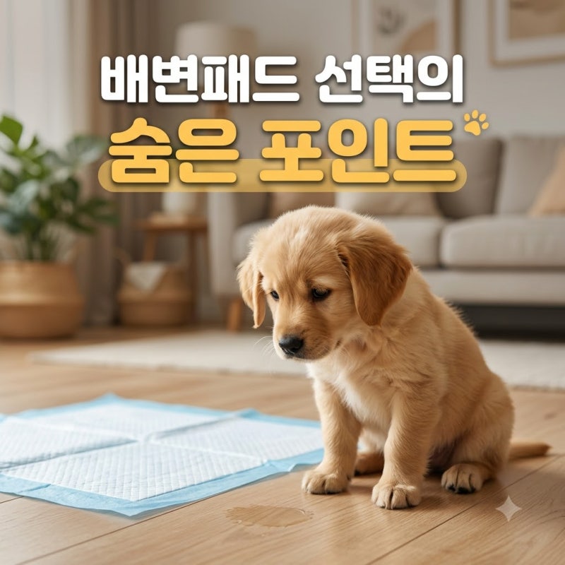 우리 강아지가 패드를 피한다면 의심해봐야 할 배변패드 선택의 숨은 포인트
