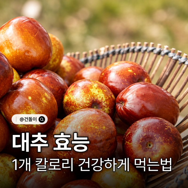 대추 효능 1개 칼로리 건강하게 먹는법