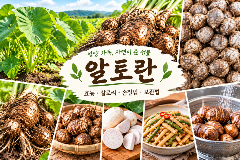 알토란의 효능과 아린맛 없애는 손질법부터 보관법까지 영양가득 토란 익혀서먹자