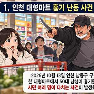 인천 흉기난동 알고 보니 전과 9범…과거 범죄 이력과 사건 정리