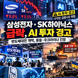 2026년 10월 14일 출근길 뉴스｜삼성전자·SK하이닉스 급락, AI 투자 경고, 반도체대전 개막, 중....