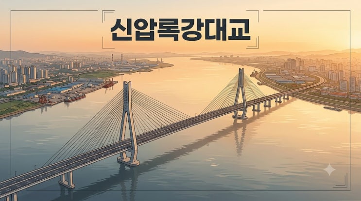 <b>신압록강대교</b> 15일 개통 총정리: 위치, 규모, 12년 늦어진 이유와 의....