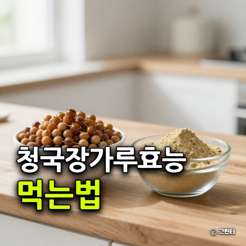 청국장가루 효능 먹는법, 생청국장과 어떻게 다를까?