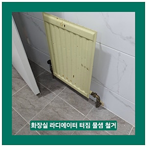 화장실 라디에이터 터짐 물샘 철거 비용 동작구 대방동