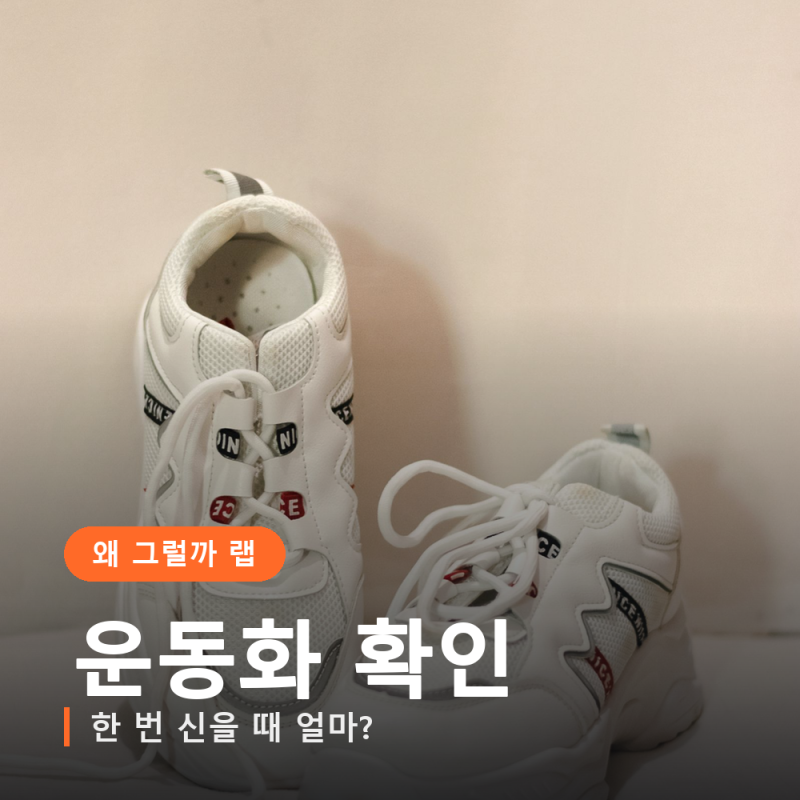 운동화 사기 전 확인, 7만 원대 르까프 초경량은 한 번 신을 때 얼마일까