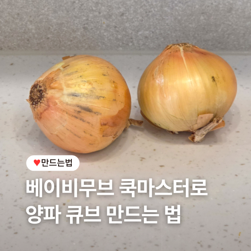 [베이비무브 쿡마스터] 양파 큐브 만들기