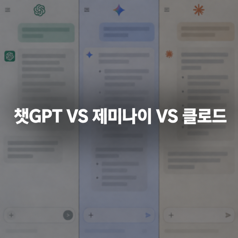 챗지피티 vs 제미나이 vs 클로드 비교, 하나만 쓴다면 뭘 고를까?