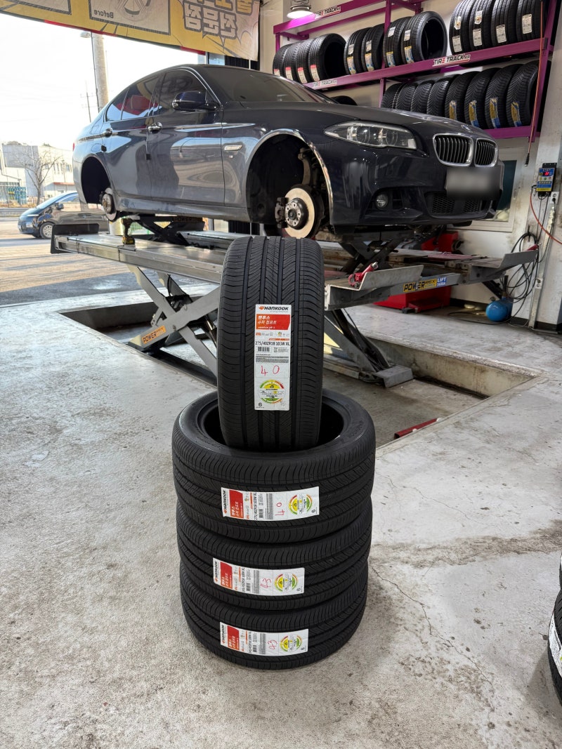 BMW F10 5시리즈 한국타이어 벤투스 에어 S 18인치 교체