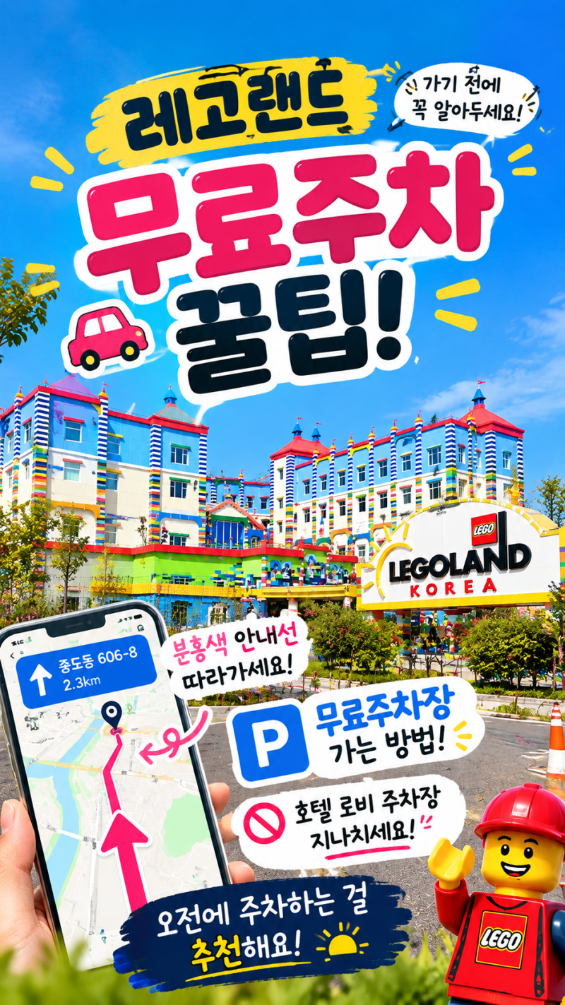 춘천 레고랜드 무료주차 방법｜중도동 606-8 주차 꿀팁과 찾아가는 길