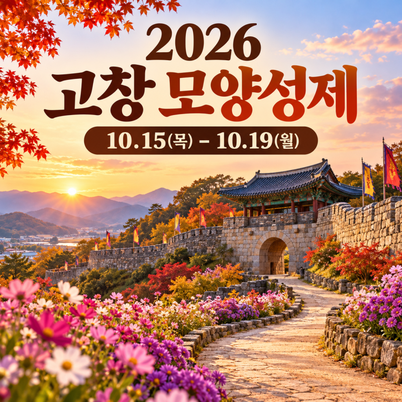 "10월 고창여행 여기다!" 고창 모양성제, 고창읍성부터 꽃정원까지
