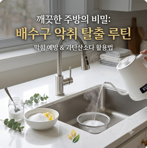 싱크대 배수구 악취 잡고 배수구 막힘 예방하는 주방 청소 루틴 ft. 고추장 · 기름 버리는 법
