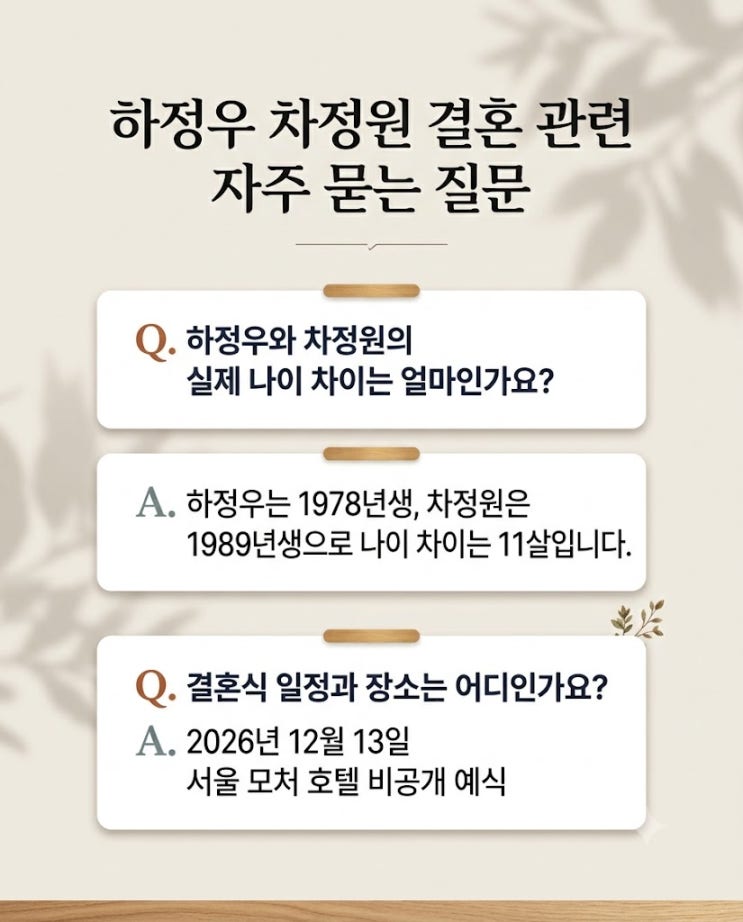 <b>하정우</b> <b>차정원</b> 12월 13일 비공개 결혼 발표, 11살 나이 차이와 6년 열....