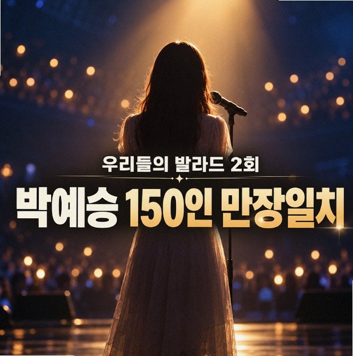 우리들의 발라드2 박예승 150표 최초 만점 정재형도 울린 사연 (월요일 예능)