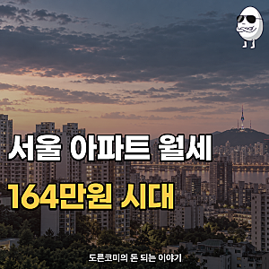 서울 아파트 월세 164만원 시대, 저는 투자금부터 계산했습니다