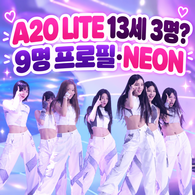 A2O LITE 멤버 9명 나이·국적, NEON 뮤비·쇼케이스 보는 법 (노래가사)