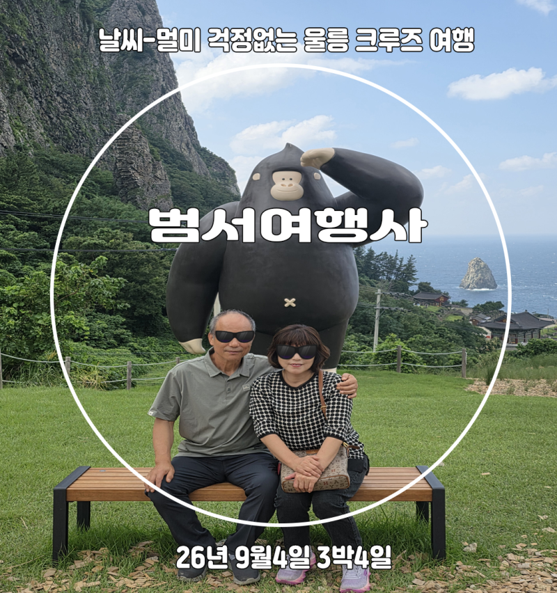울릉도여행 3박4일 울릉 크루즈 노팁 노옵션 노쇼핑패키지여행 [섬바디호텔] : 범서여행사