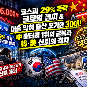 "삼전닉스 폭락·코스피 전 세계 꼴찌" 中 배터리 1위가 한국에 무릎 꿇은 이유, 대출 4억 날아....
